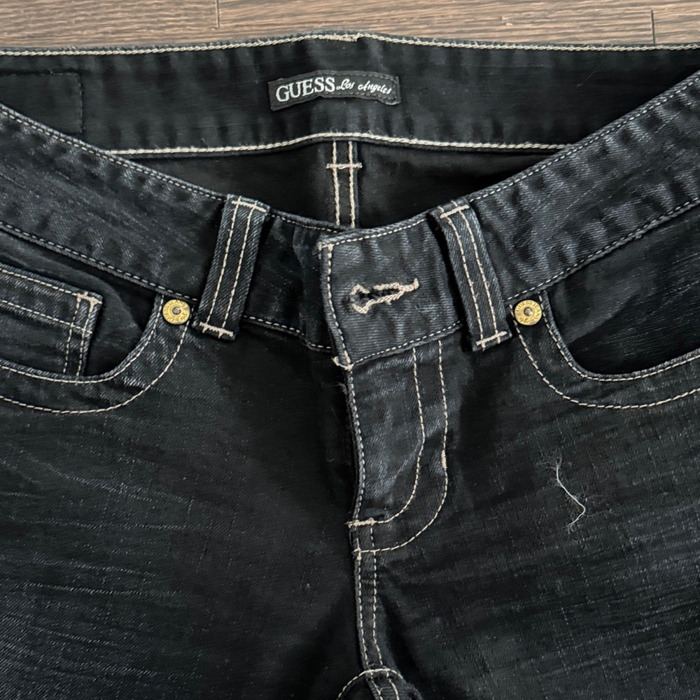 GUESS Dark Black Skinny Women's Jeans - Picture 2 of 12